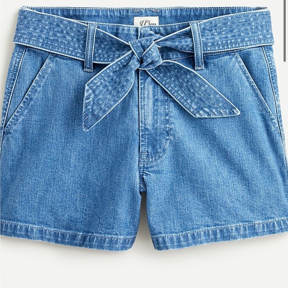 J. Crew Denim tie-waist short